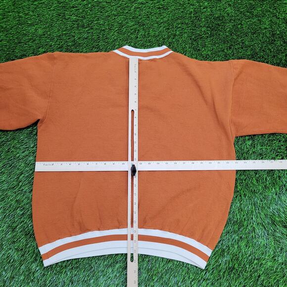 Vintage 80s Texas Ringer Sweatshirt Womens Large 23x23 Boxy - Picture 6 of 13